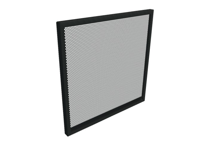 View of Standard Black Balustrade Panel
