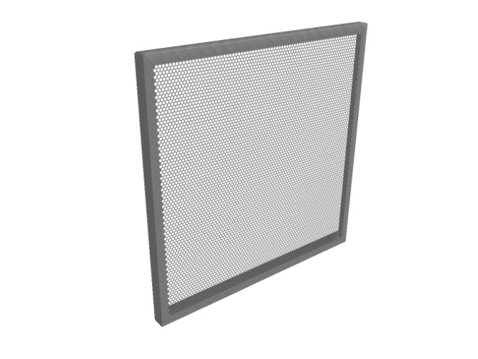 View of Standard Silver Balustrade Panel
