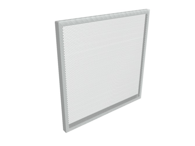 View of Standard White Balustrade Panel