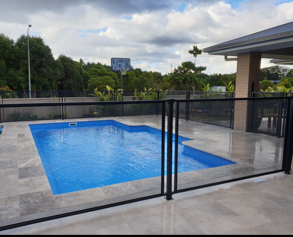 Pool Perf Pure Perf Perforated Pool Fencing Bracket Fit