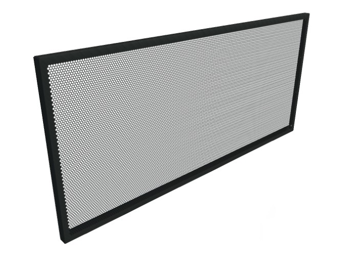View of Standard Black Balustrade Panel